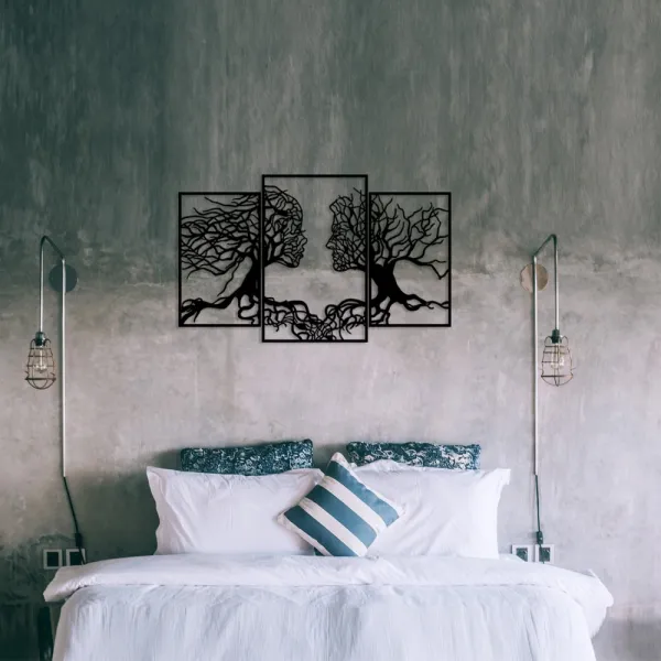 Dekoratívny kovový doplnok na stenu Love Tree