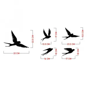 Dekoratívny kovový doplnok na stenu Crow