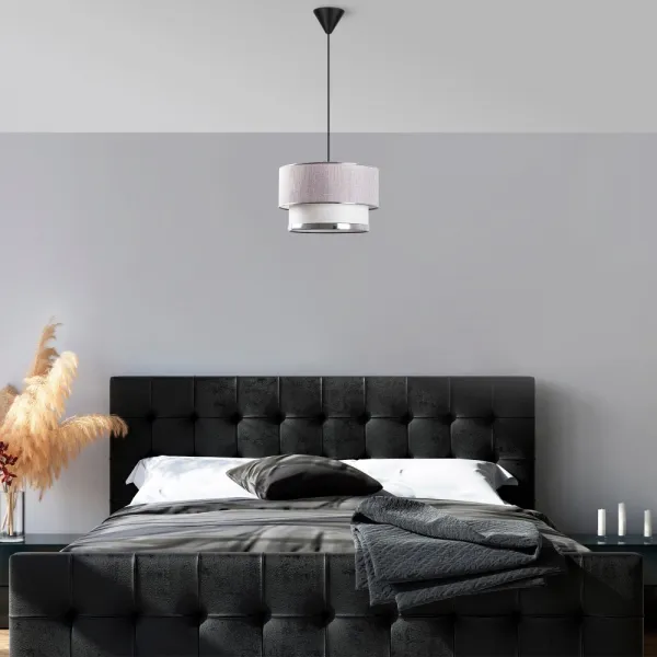 Závesný luster Cake - Light Grey, Silver