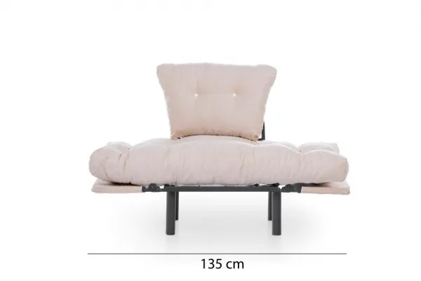 Kreslo ušiak Nitta Single - Cream