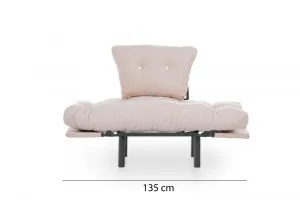 Kreslo ušiak Nitta Single - Cream