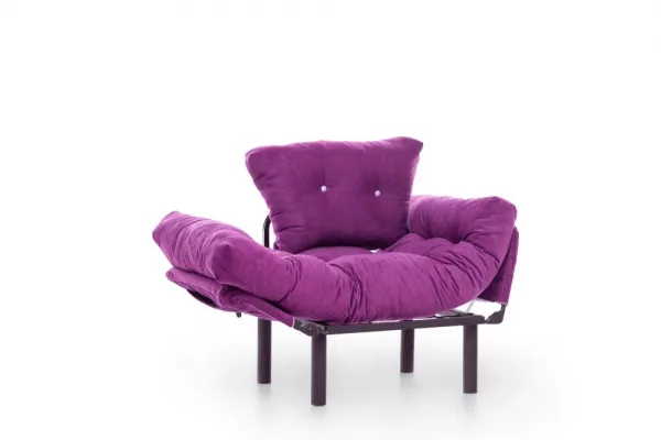 Hanah Home Křeslo Nitta Single fialové