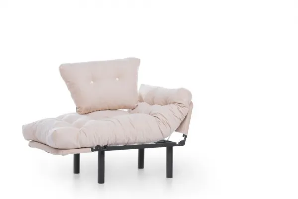 Kreslo ušiak Nitta Single - Cream