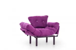 Hanah Home Křeslo Nitta Single fialové