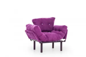 Hanah Home Křeslo Nitta Single fialové