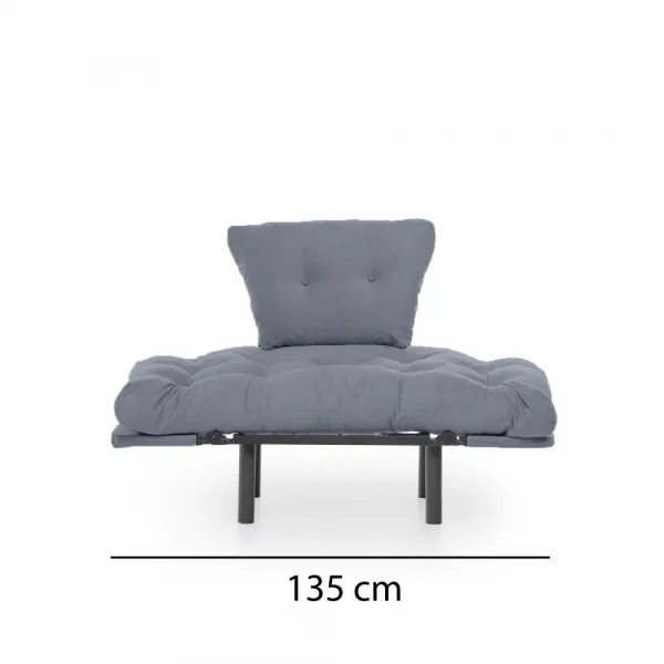 Kreslo ušiak Nitta Single - Grey