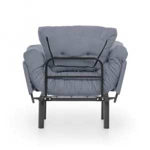 Kreslo ušiak Nitta Single - Grey