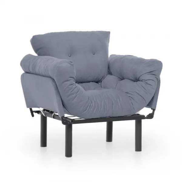 Kreslo ušiak Nitta Single - Grey