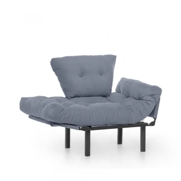 Kreslo ušiak Nitta Single - Grey