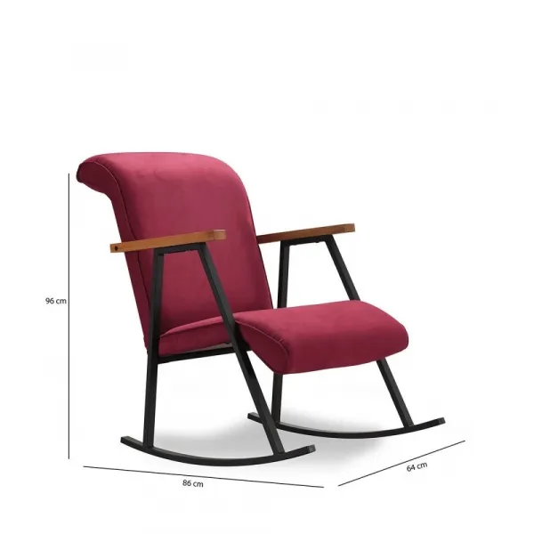 Hojdacie kreslo Yoka - Maroon