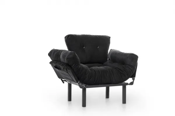 Kreslo ušiak Nitta Single - Black