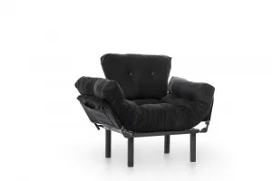 Kreslo ušiak Nitta Single - Black