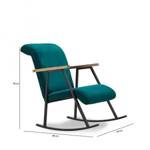 Hojdacie kreslo Yoka - Petrol Blue
