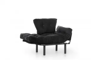 Kreslo ušiak Nitta Single - Black