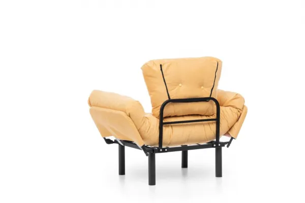 Kreslo ušiak Nitta Single - Mustard