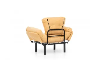 Kreslo ušiak Nitta Single - Mustard