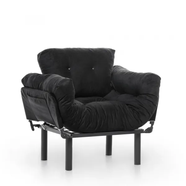 Kreslo ušiak Nitta Single - Black
