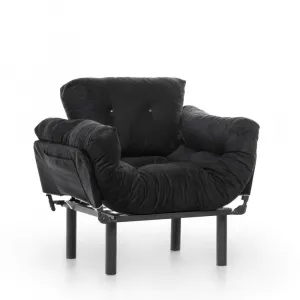 Kreslo ušiak Nitta Single - Black