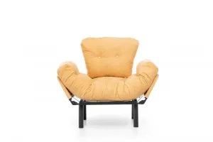 Kreslo ušiak Nitta Single - Mustard