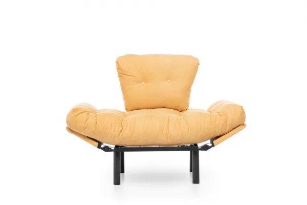 Kreslo ušiak Nitta Single - Mustard
