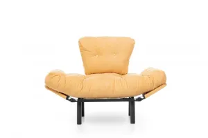 Kreslo ušiak Nitta Single - Mustard