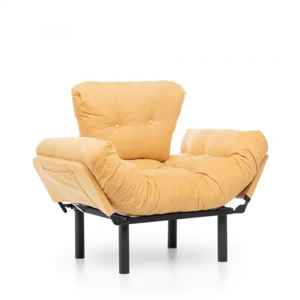 Kreslo ušiak Nitta Single - Mustard
