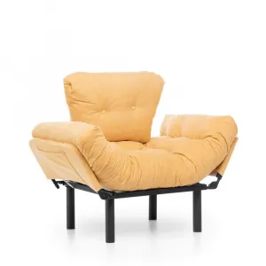 Kreslo ušiak Nitta Single - Mustard