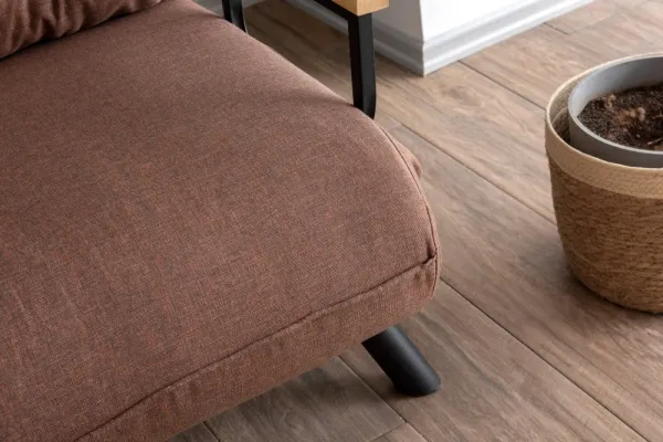 Hanah Home Rozkládací křeslo Single Sando světle hnědé