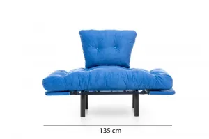 Kreslo ušiak Nitta Single - Blue