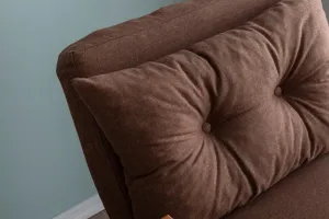 Hanah Home Rozkládací křeslo Single Sando světle hnědé
