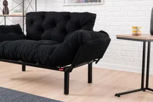 Dvojmiestna rozkladacia pohovka Nitta - Black
