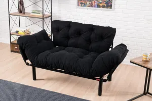 Dvojmiestna rozkladacia pohovka Nitta - Black