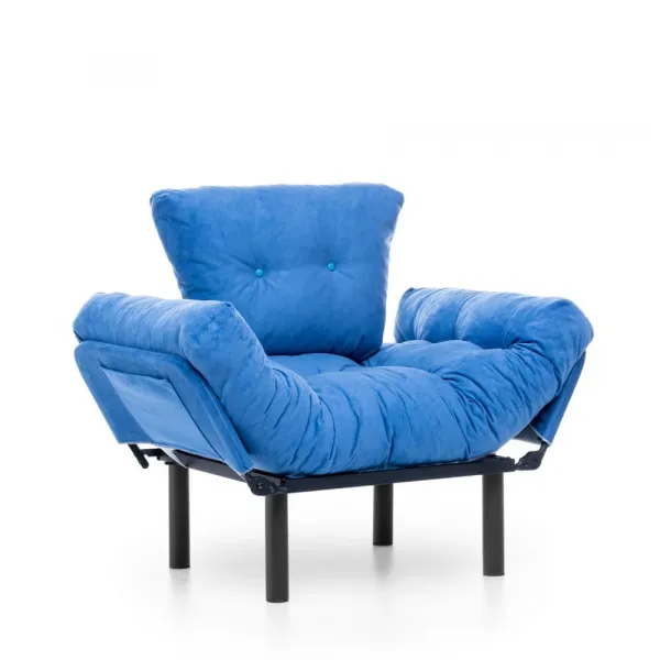 Kreslo ušiak Nitta Single - Blue