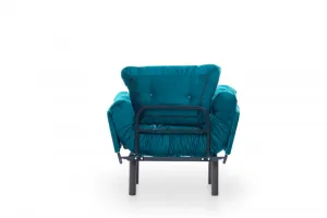 Kreslo ušiak Nitta Single - Petrol Green