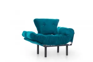 Kreslo ušiak Nitta Single - Petrol Green