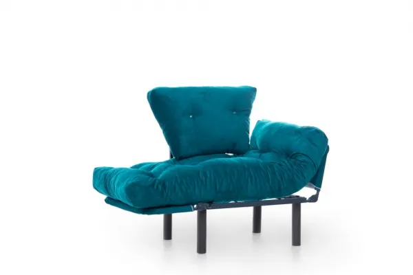 Kreslo ušiak Nitta Single - Petrol Green