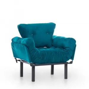 Kreslo ušiak Nitta Single - Petrol Green