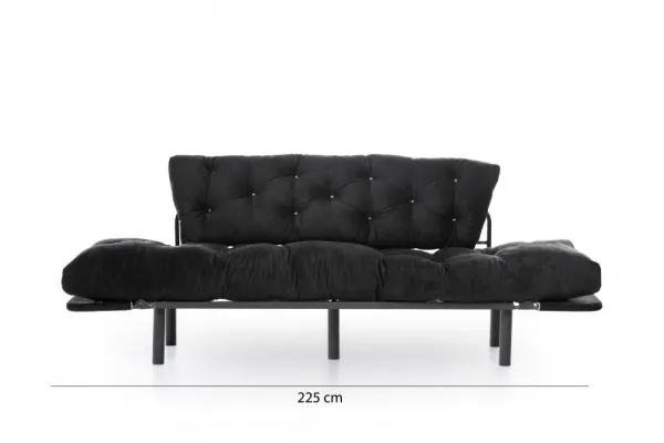 Trojmiestna rozkladacia pohovka Nitta Triple - Black