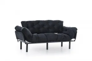 Trojmiestna rozkladacia pohovka Nitta Triple - Black