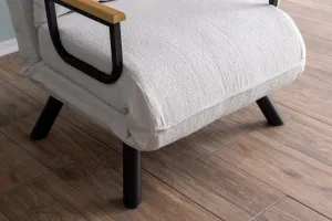 Hanah Home Rozkládací křeslo Single Sando bílé