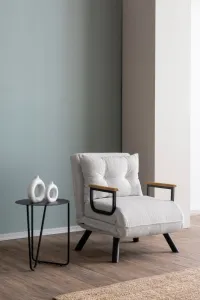 Hanah Home Rozkládací křeslo Single Sando bílé