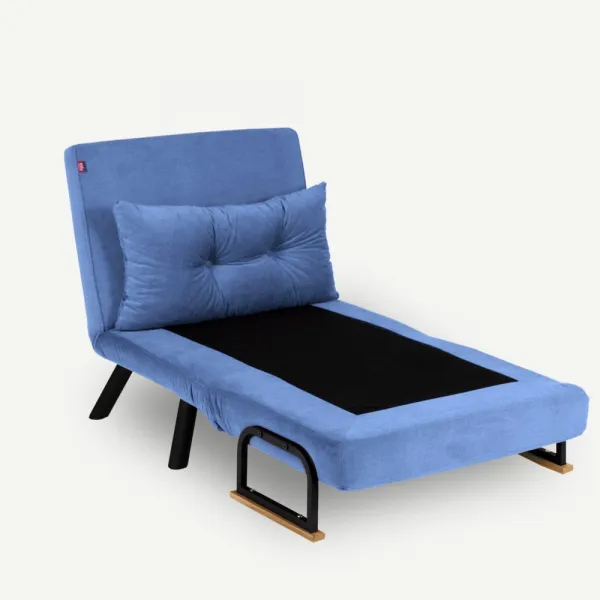 Hanah Home Rozkládací křeslo Single Sando modré