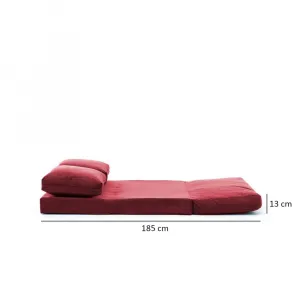 Dvojmiestna rozkladacia pohovka Taida - Maroon