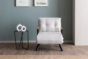 Hanah Home Rozkládací křeslo Single Sando bílé