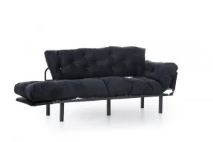 Trojmiestna rozkladacia pohovka Nitta Triple - Black