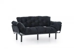 Trojmiestna rozkladacia pohovka Nitta Triple - Black