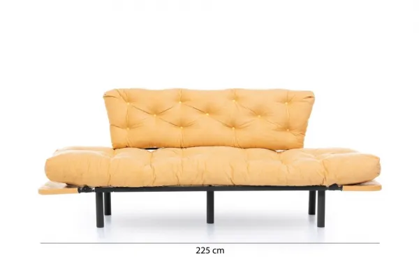 Trojmiestna rozkladacia pohovka Nitta Triple - Mustard