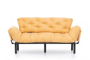 Trojmiestna rozkladacia pohovka Nitta Triple - Mustard