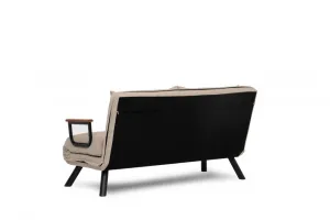 Hanah Home Dvoumístná rozkládací pohovka Seater Sando krémová II