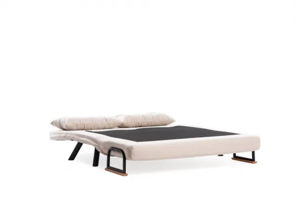 Hanah Home Dvoumístná rozkládací pohovka Seater Sando krémová II